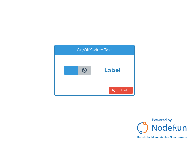 Profound.js Spaces - On Off Switch Label Change