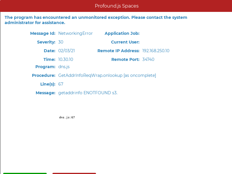 Profound.js Spaces AWS S3 Bucket Browser